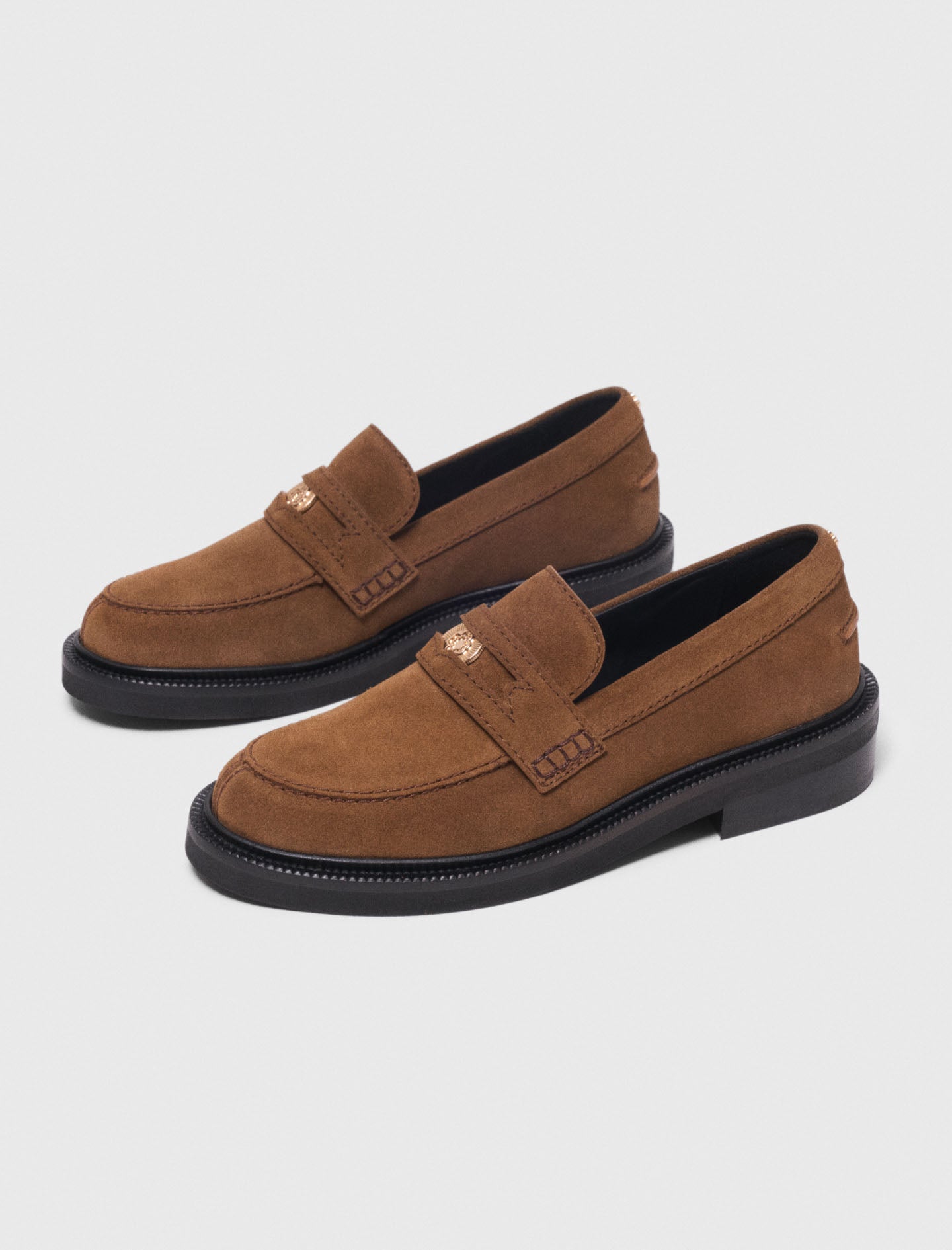 Suede Loafers Camel