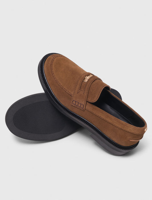 Suede Loafers CAMEL