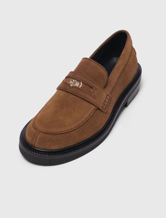 Suede Loafers CAMEL