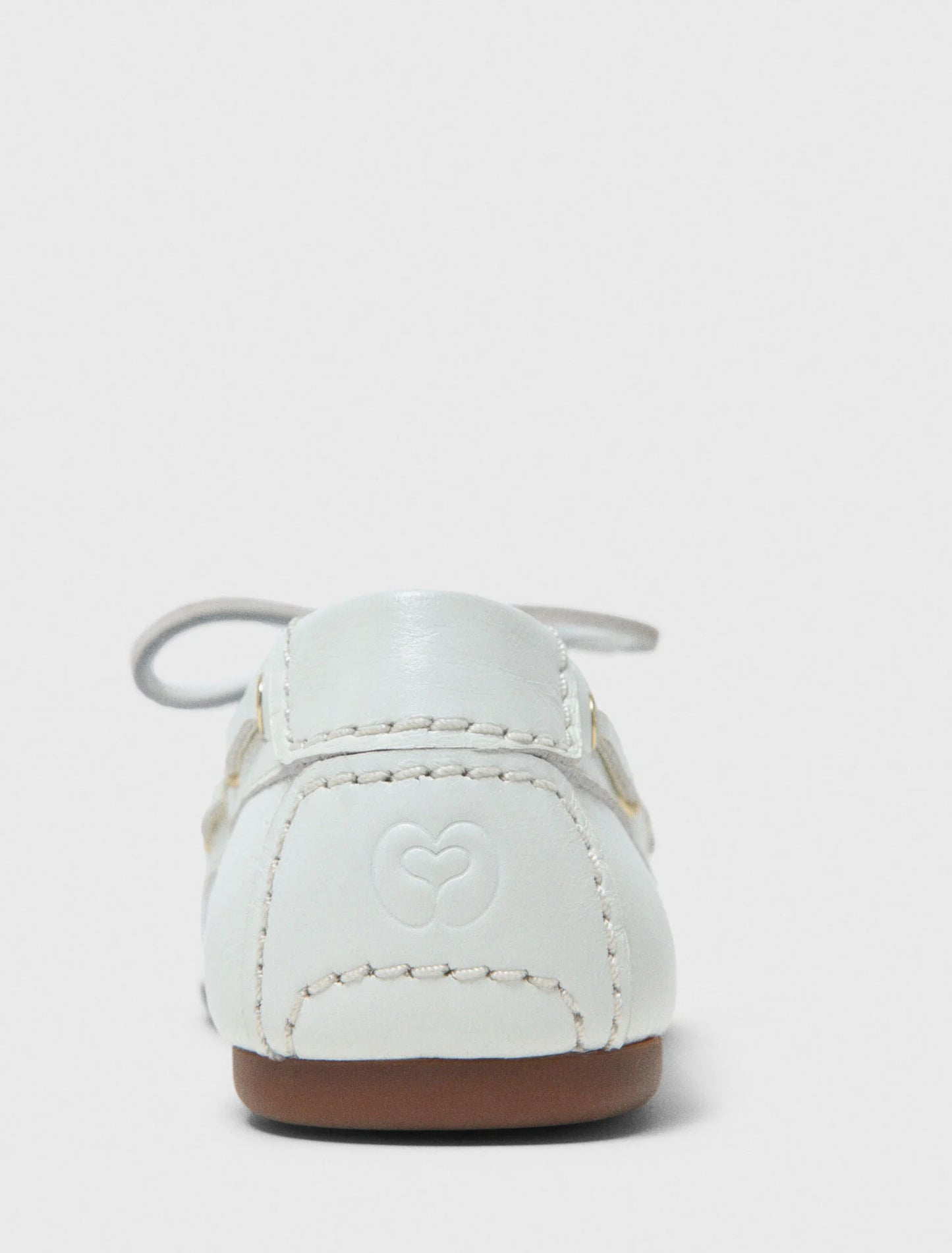 Leather Boat Shoes White
