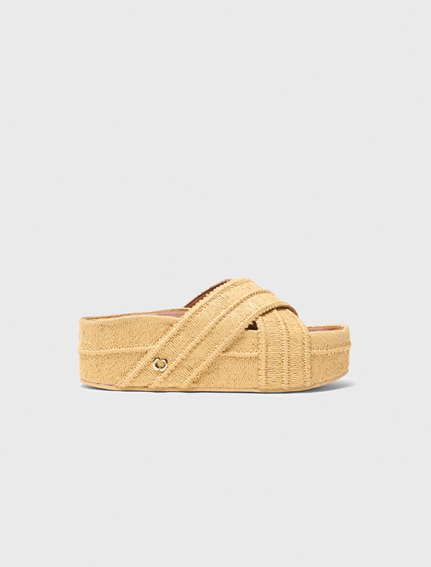 Platform Sandals Beige