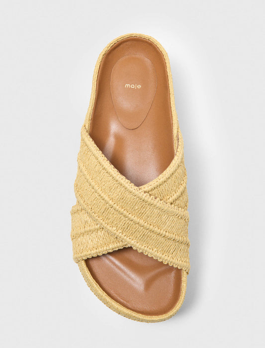 Platform Sandals Beige