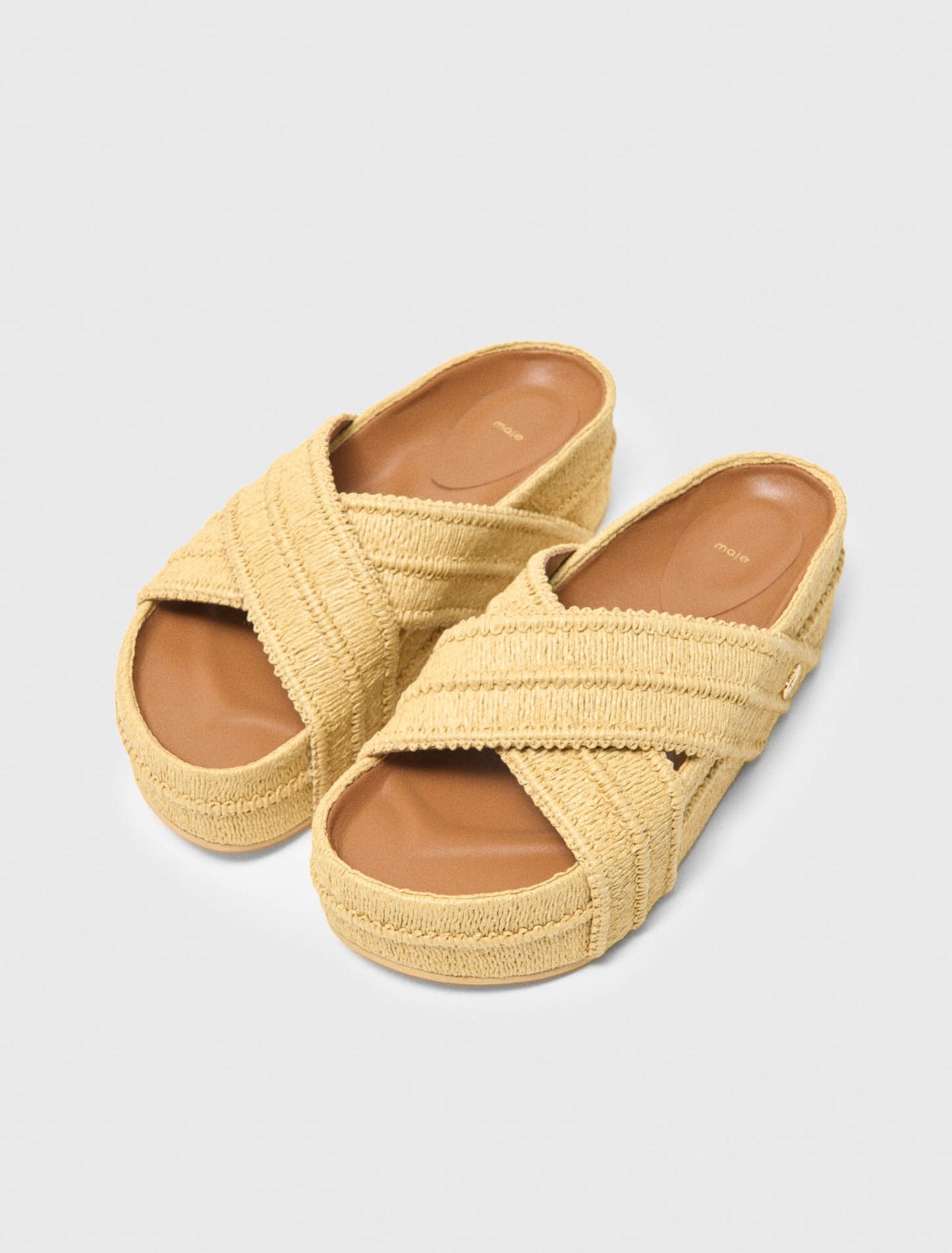 Platform Sandals Beige