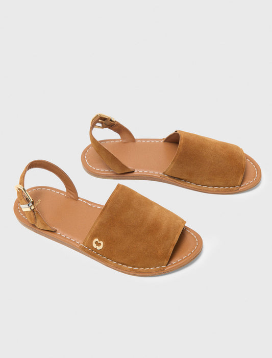 Flat Sandals Camel