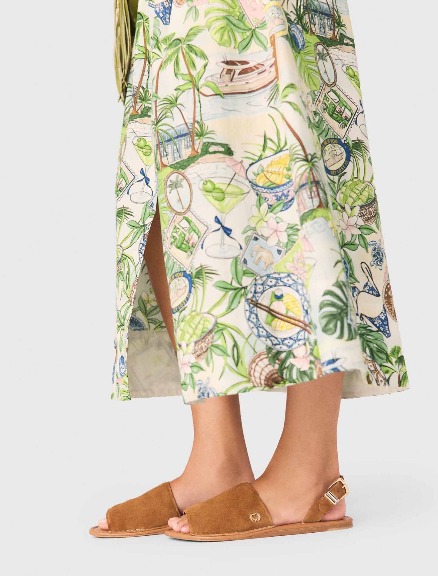 Flat Sandals Camel