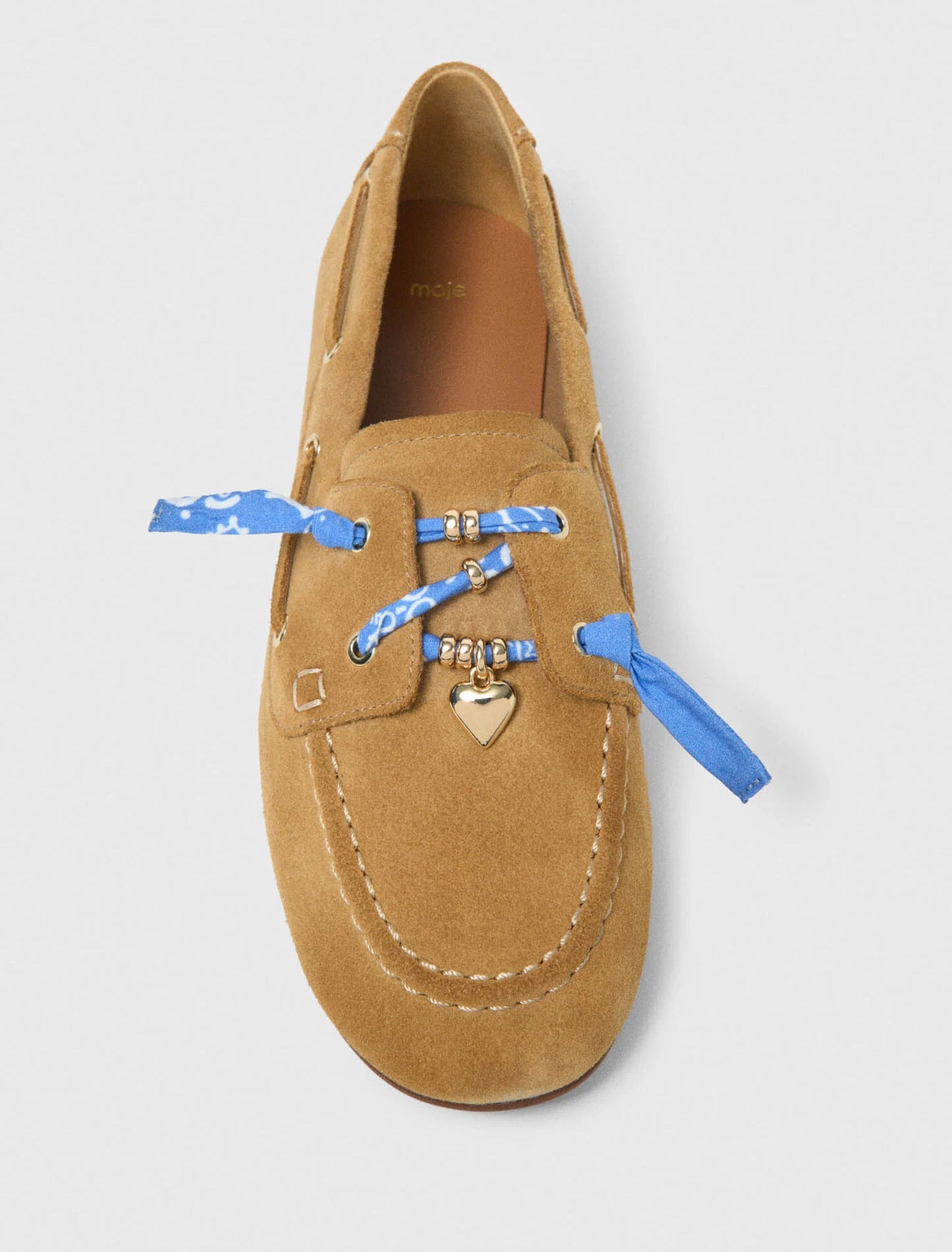 Suede Boat Shoes Camel