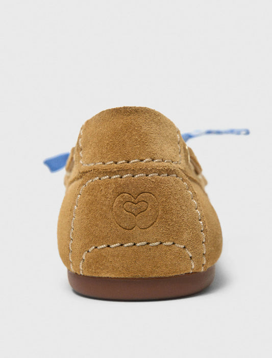 Suede Boat Shoes Camel