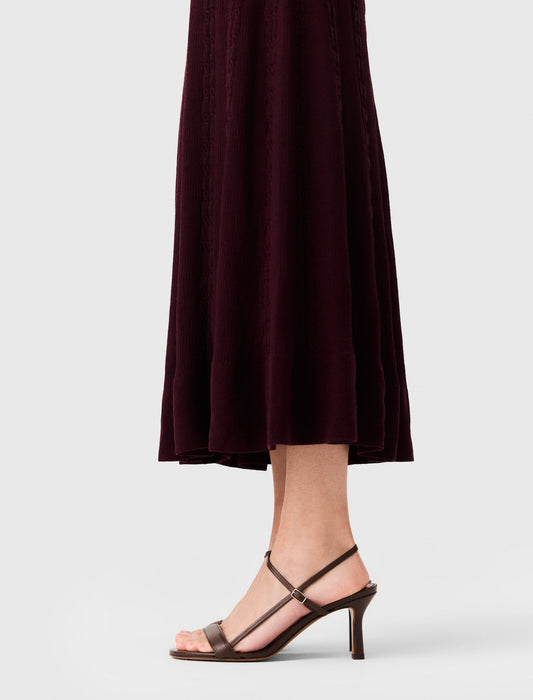 Strappy leather sandals Brown