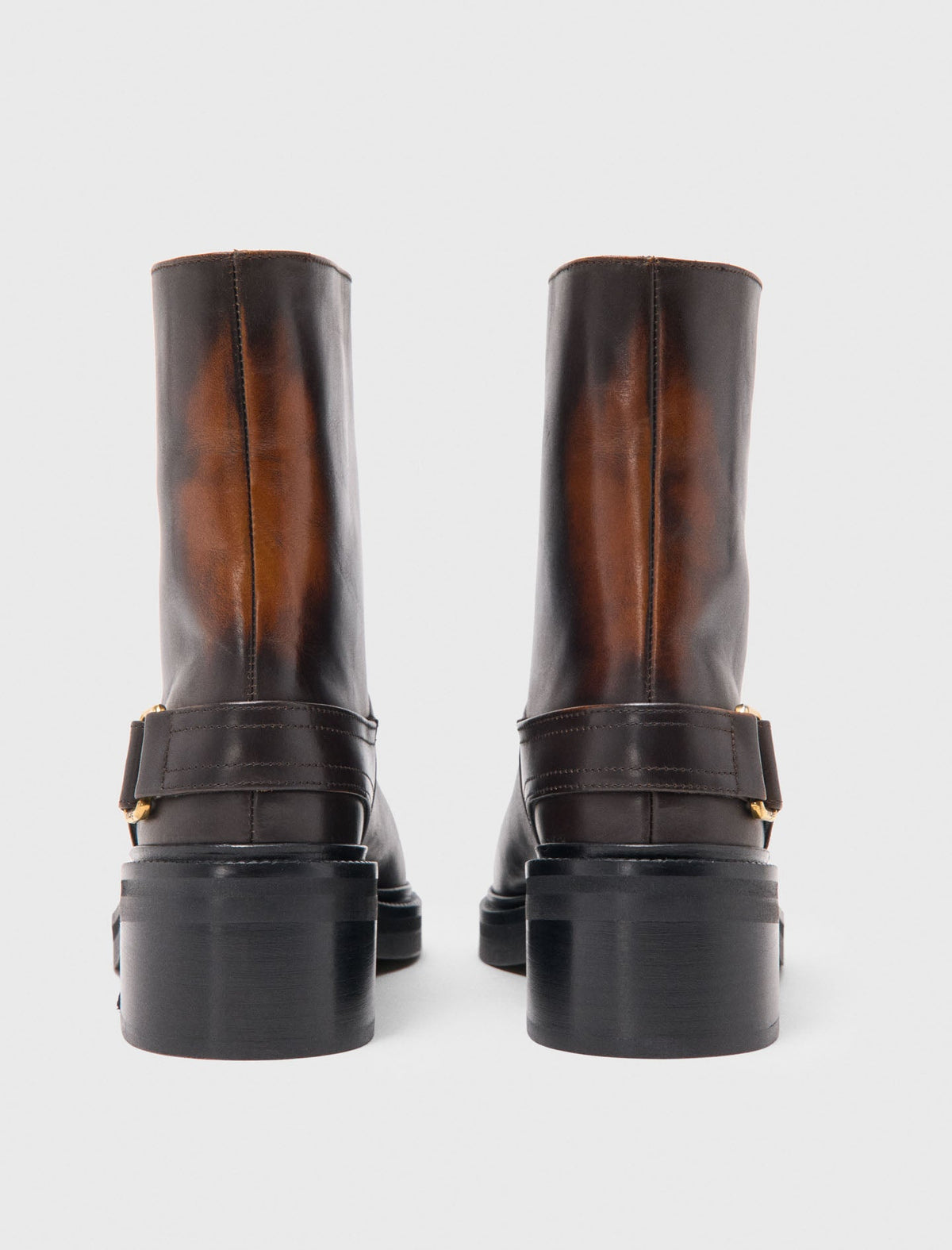 Maje Booties Dark Brown