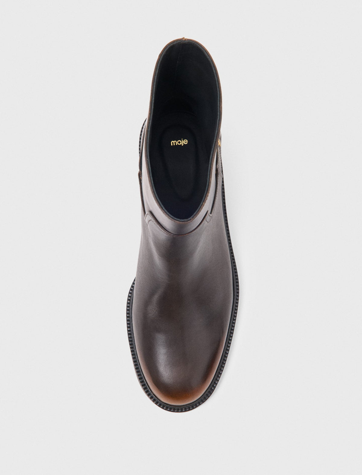 Maje Booties Dark Brown