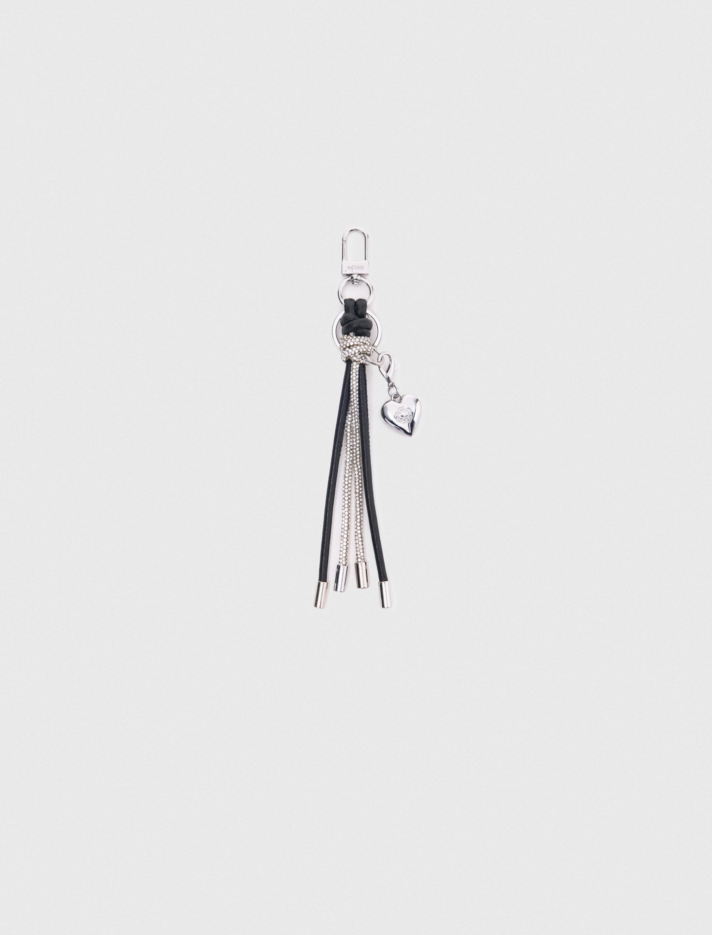 Rhinestone bag charms Silvery