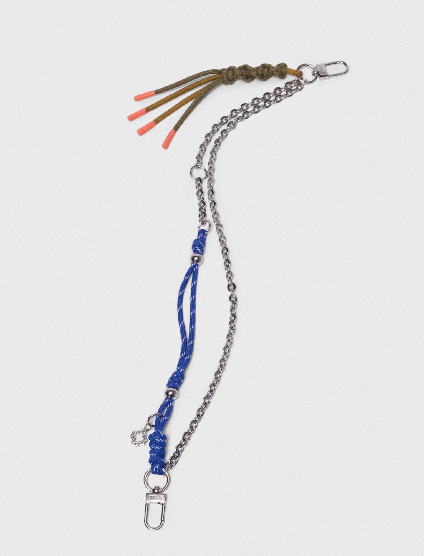 Chain & Cord Mix Bag Charms Multi-Coloured