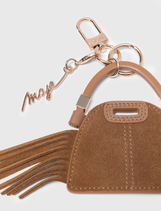 Miss M Mini Mirror Bag Charm Camel