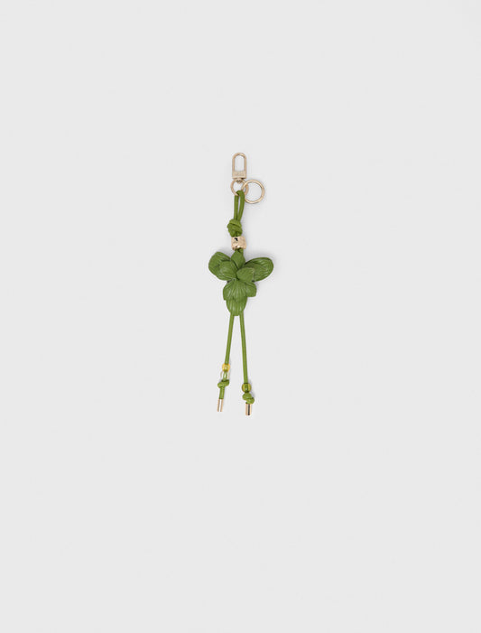 Flower Charms With Pearls Green