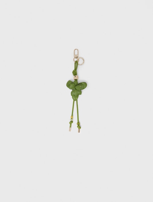Flower Charms With Pearls Green