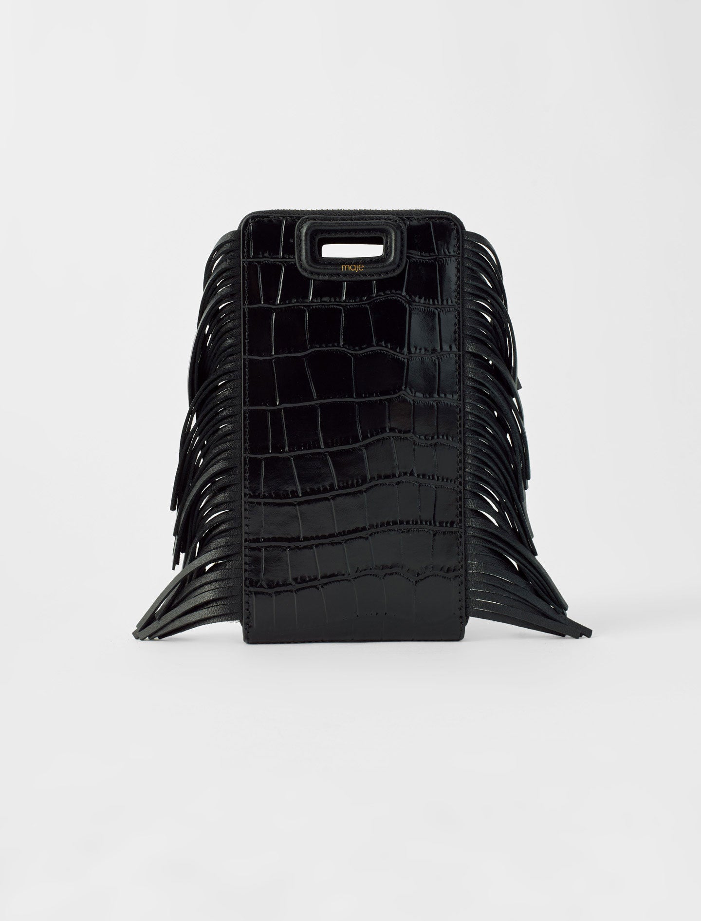 Black-featured-leather phone case