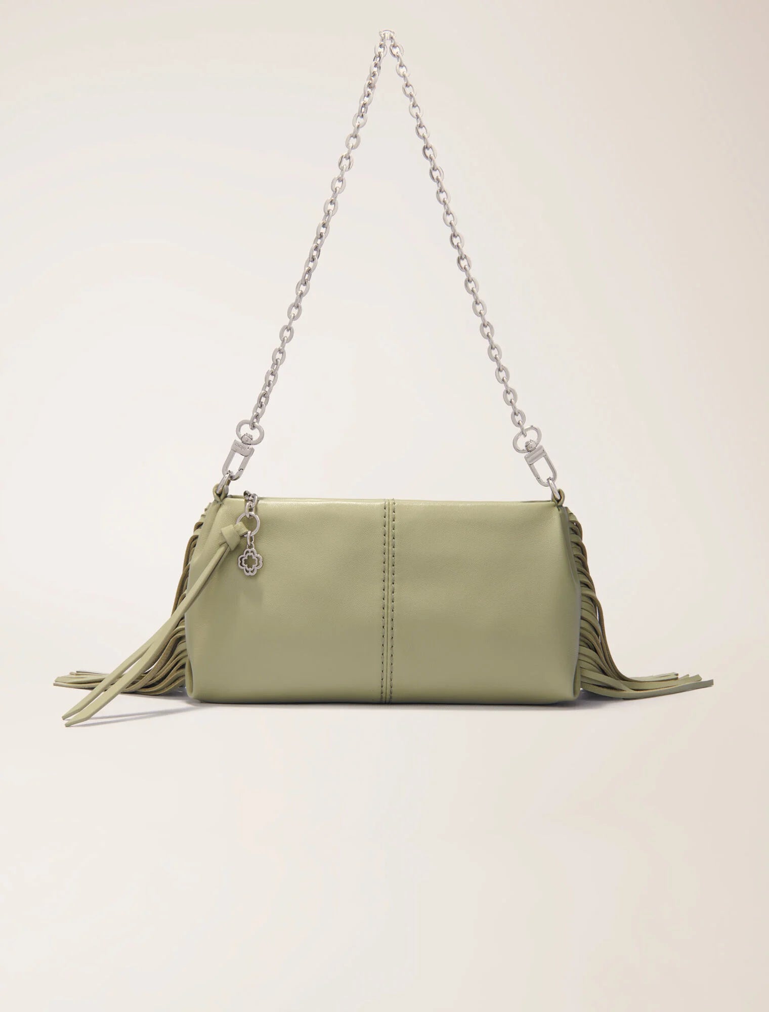 Miss m plain leather clutch bag
