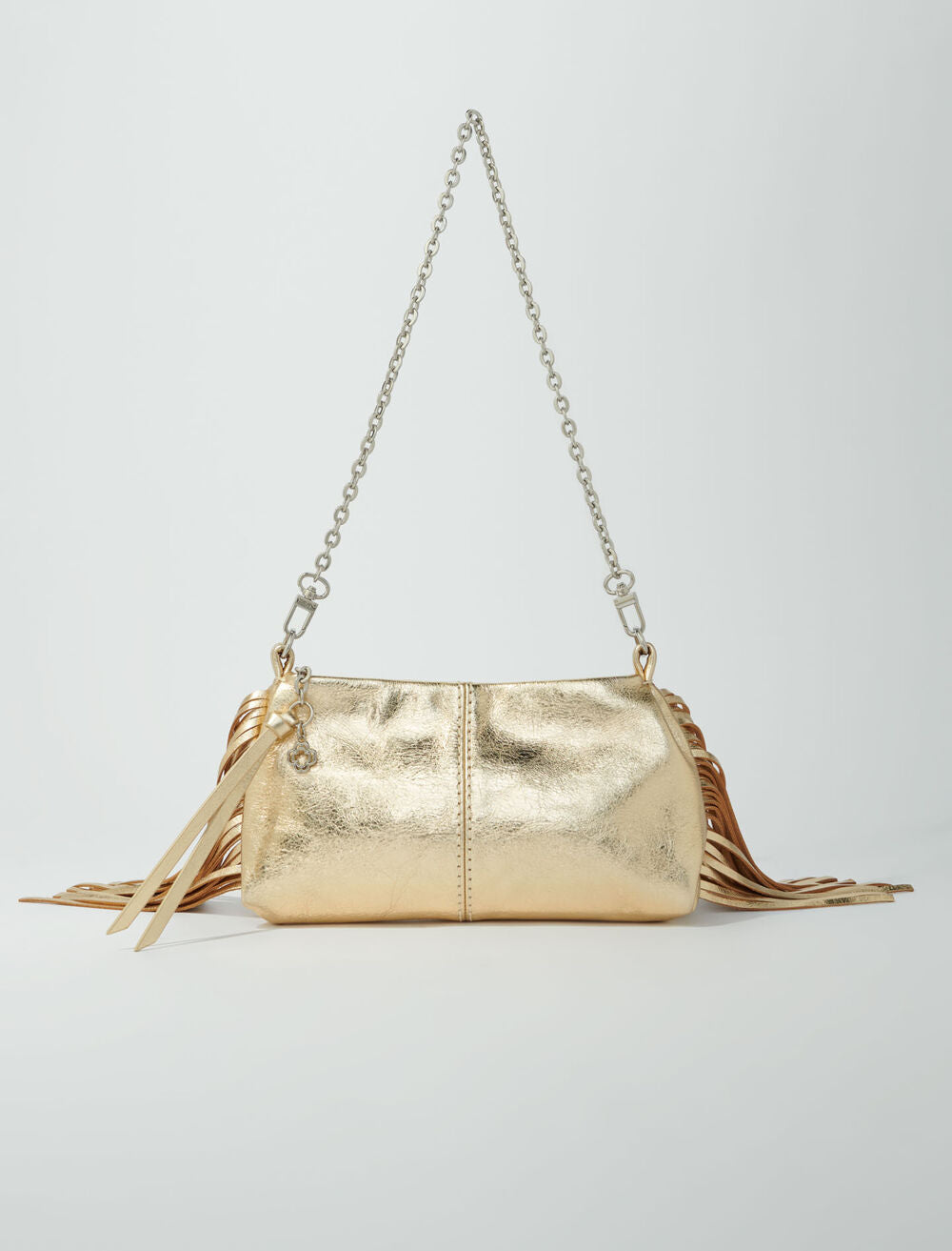Gold-featured-Metallic leather Miss M clutch bag