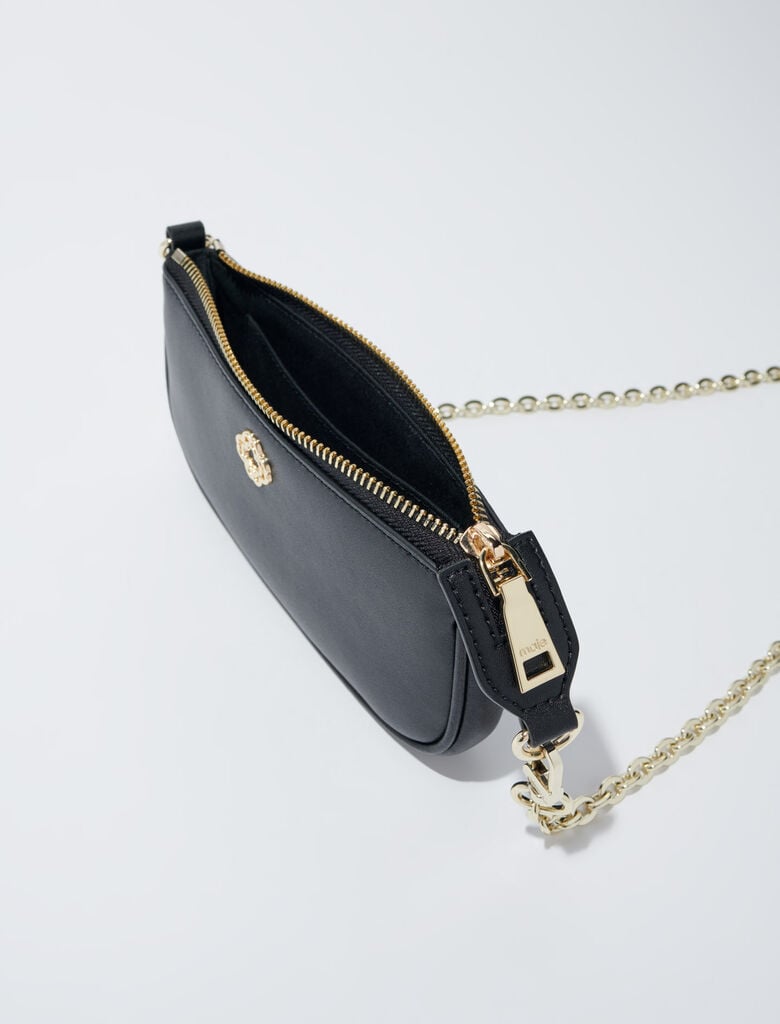 Black-Leather clutch bag
