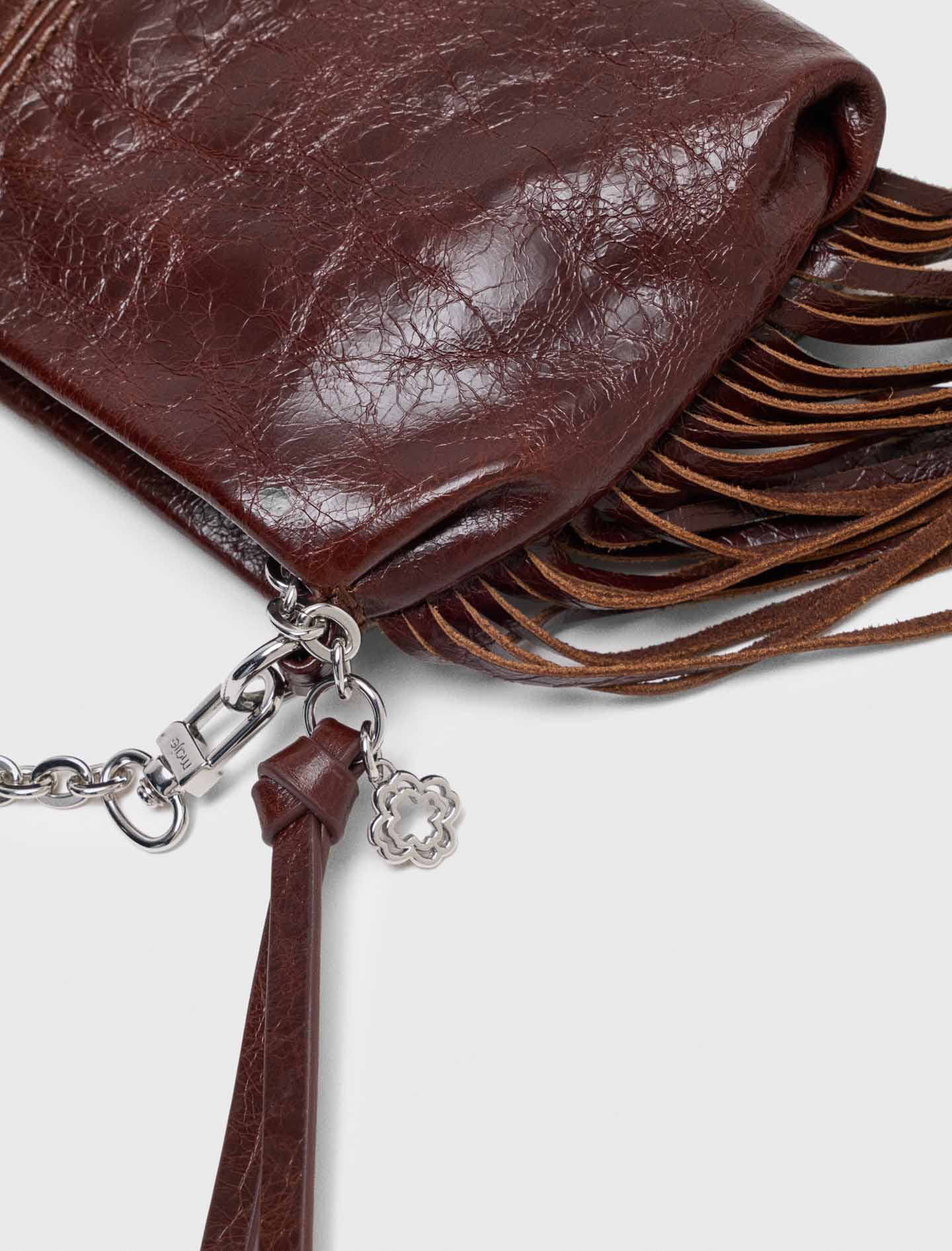 Patent leather Miss M clutch bag