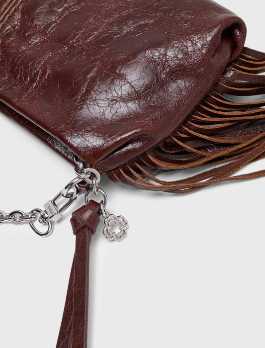 Patent leather Miss M clutch bag