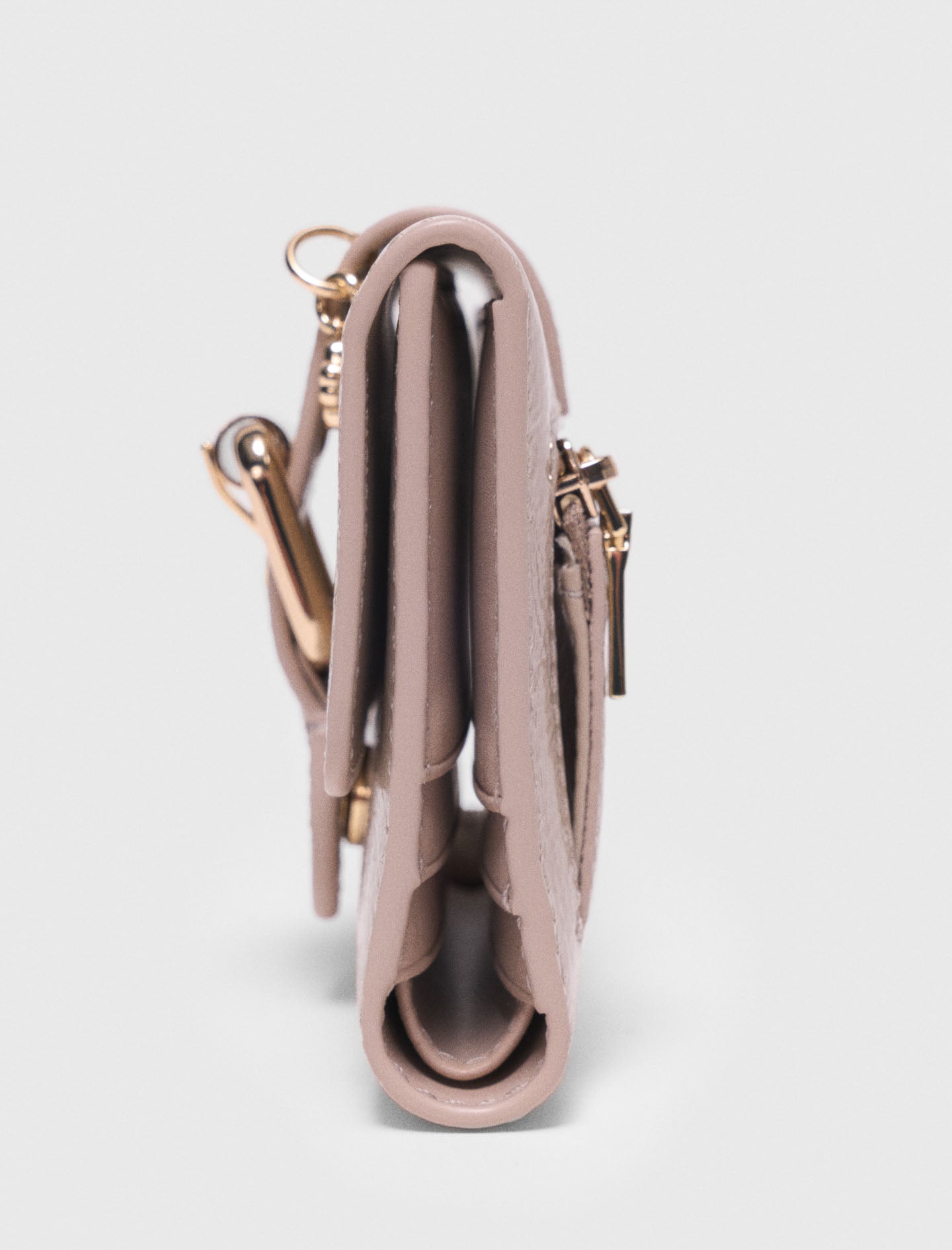 Miss M Naplak Leather Wallet MASTIC BEIGE