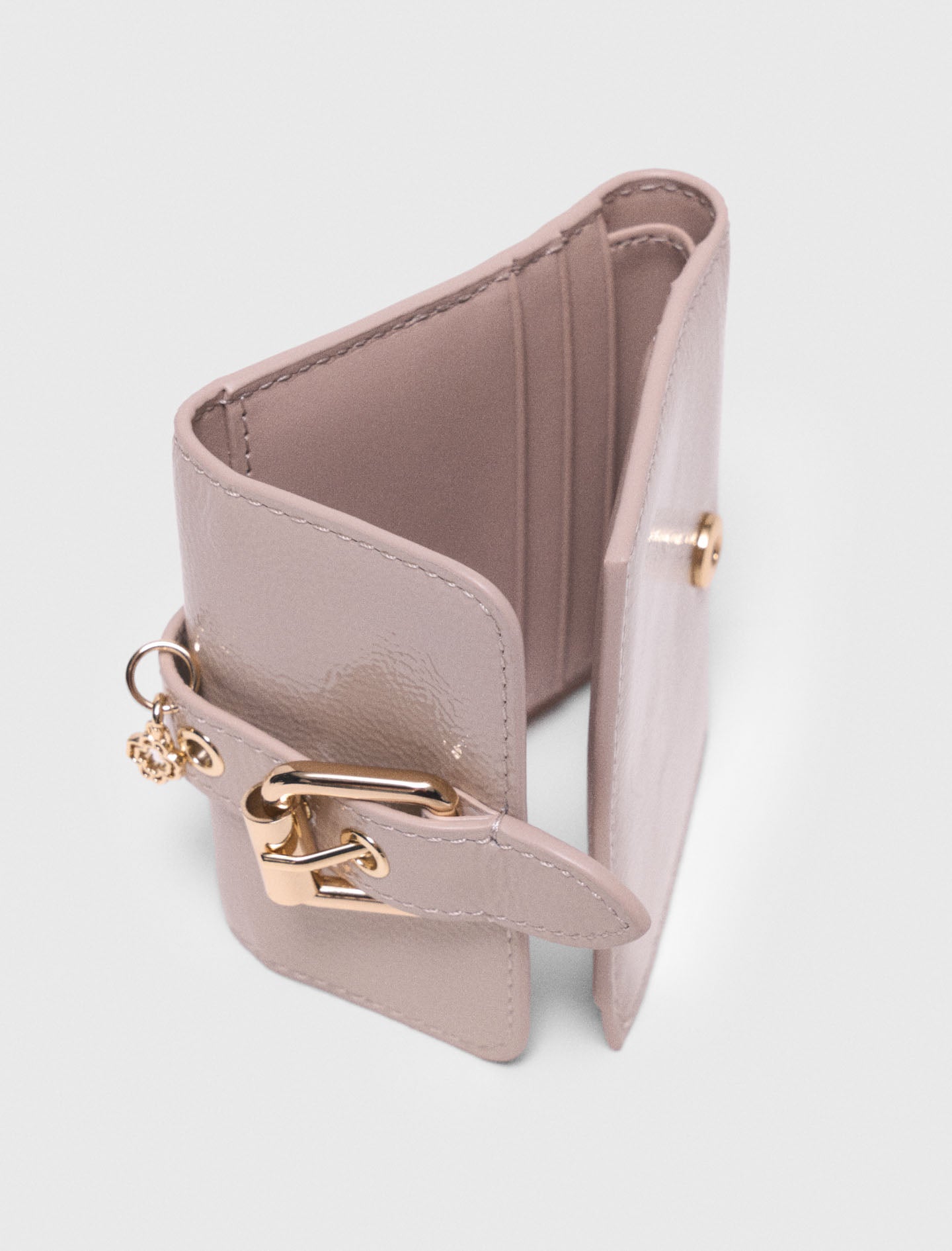 Miss M Naplak Leather Wallet MASTIC BEIGE