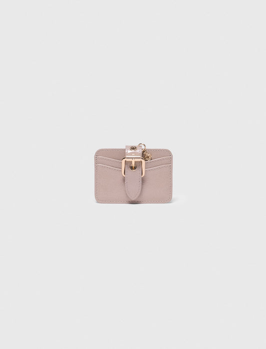 Miss M Naplak Leather Card Case MASTIC BEIGE