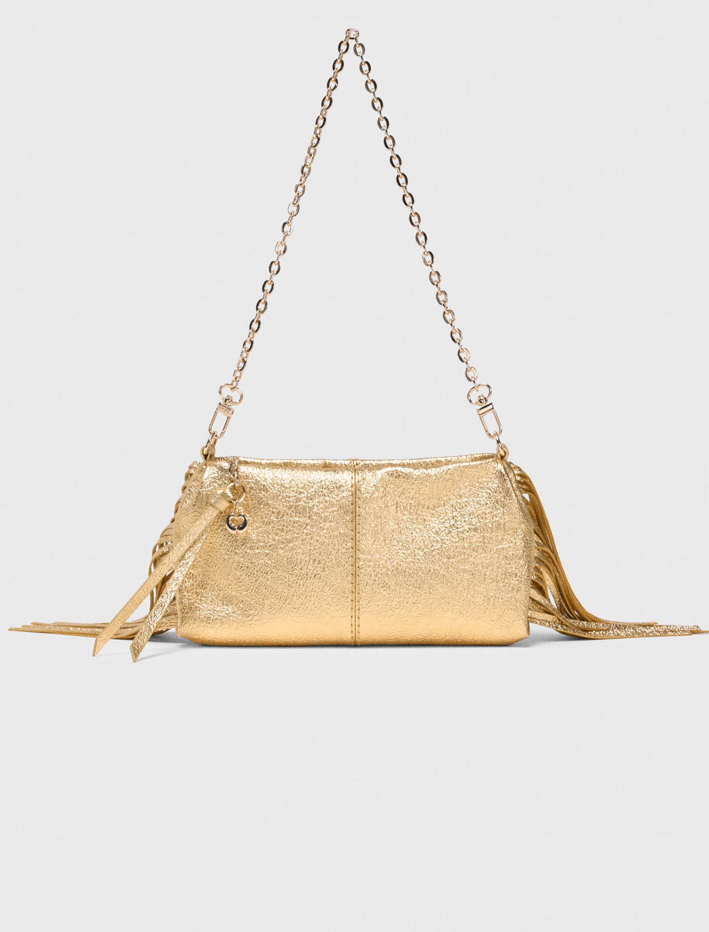 Metallic Miss M Clutch Bag Gold
