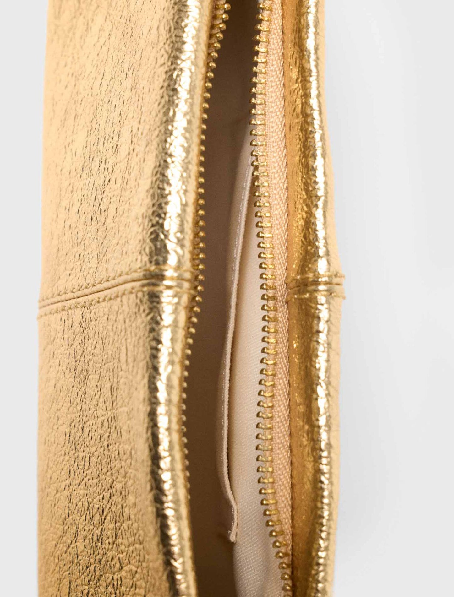 Metallic Miss M Clutch Bag Gold