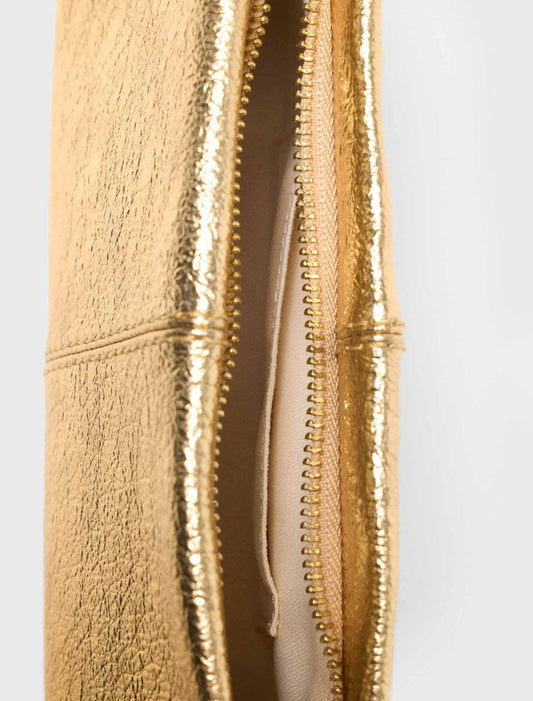 Metallic Miss M Clutch Bag Gold