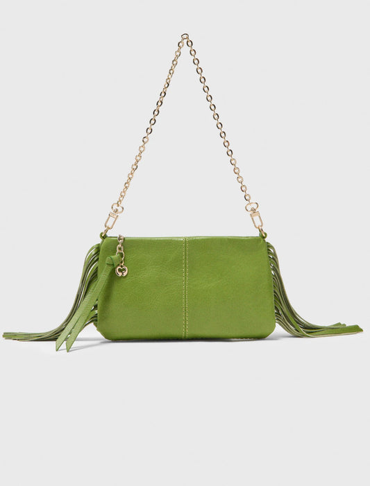 Miss M Leather Pouch Green
