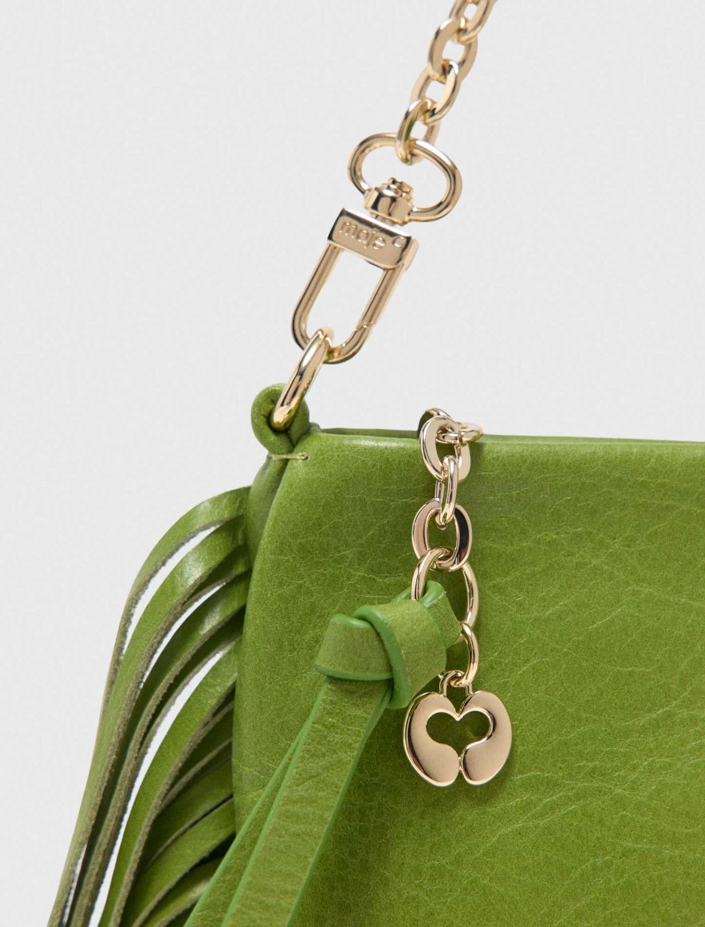 Miss M Leather Pouch Green