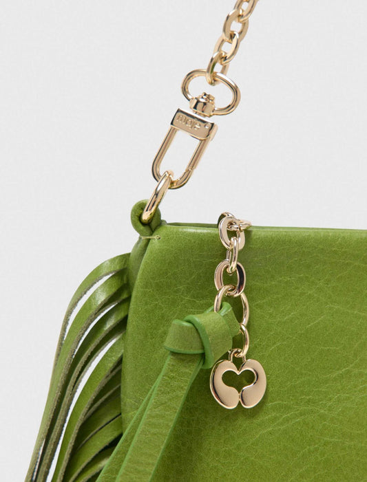 Miss M Leather Pouch Green