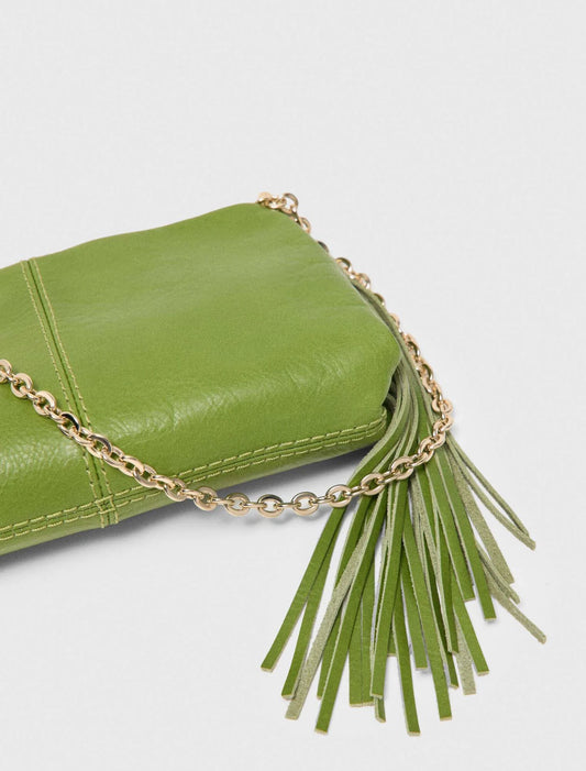 Miss M Leather Pouch Green
