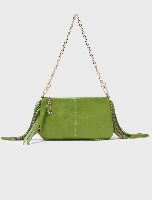 Miss M Leather Pouch Green