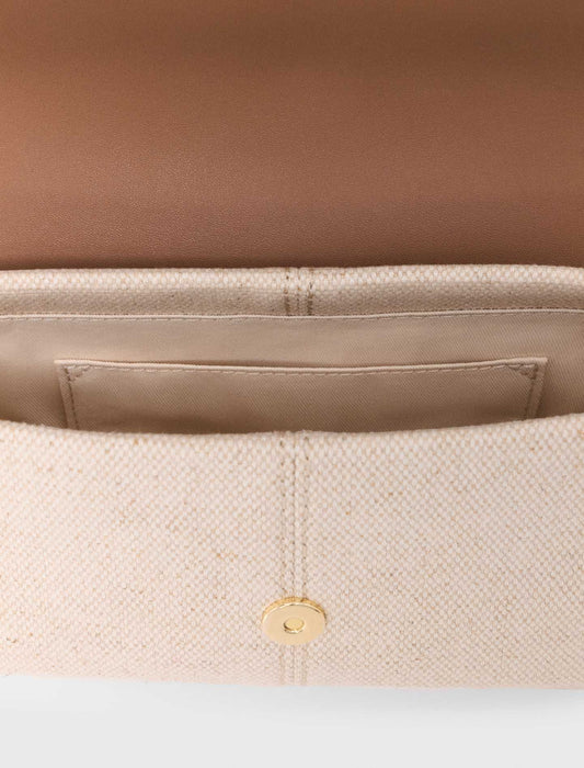Miss M walk canvas & leather mix Moka/White
