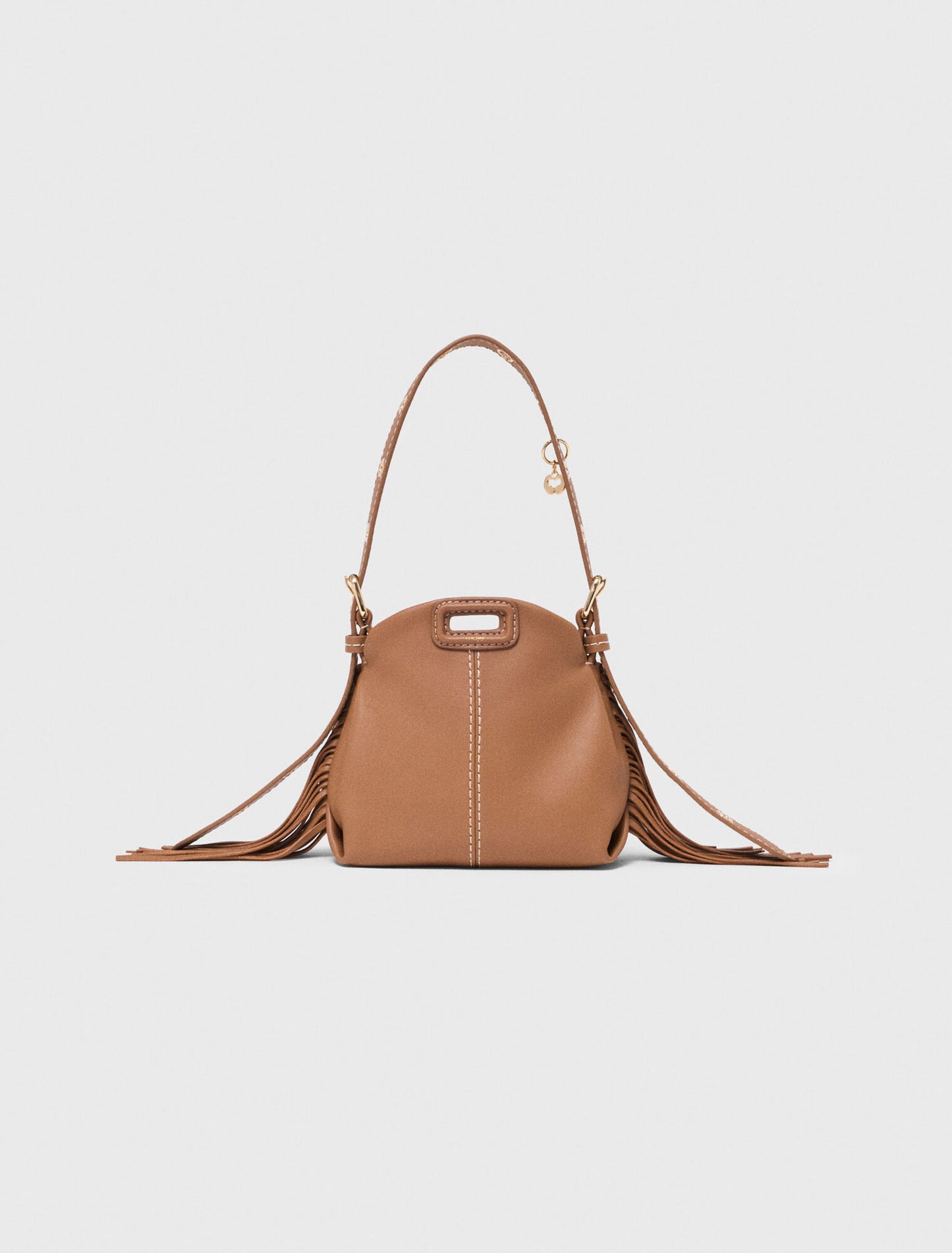 Miss M micro stitched leather bag Moka