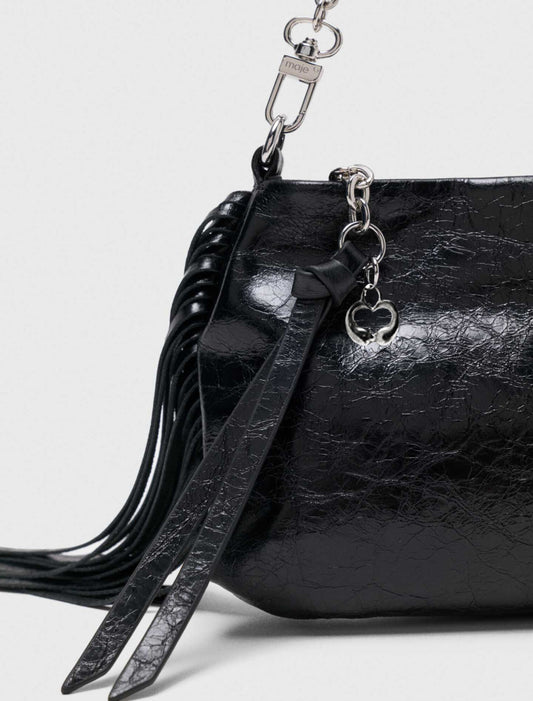 Patent leather Miss M clutch bag Black