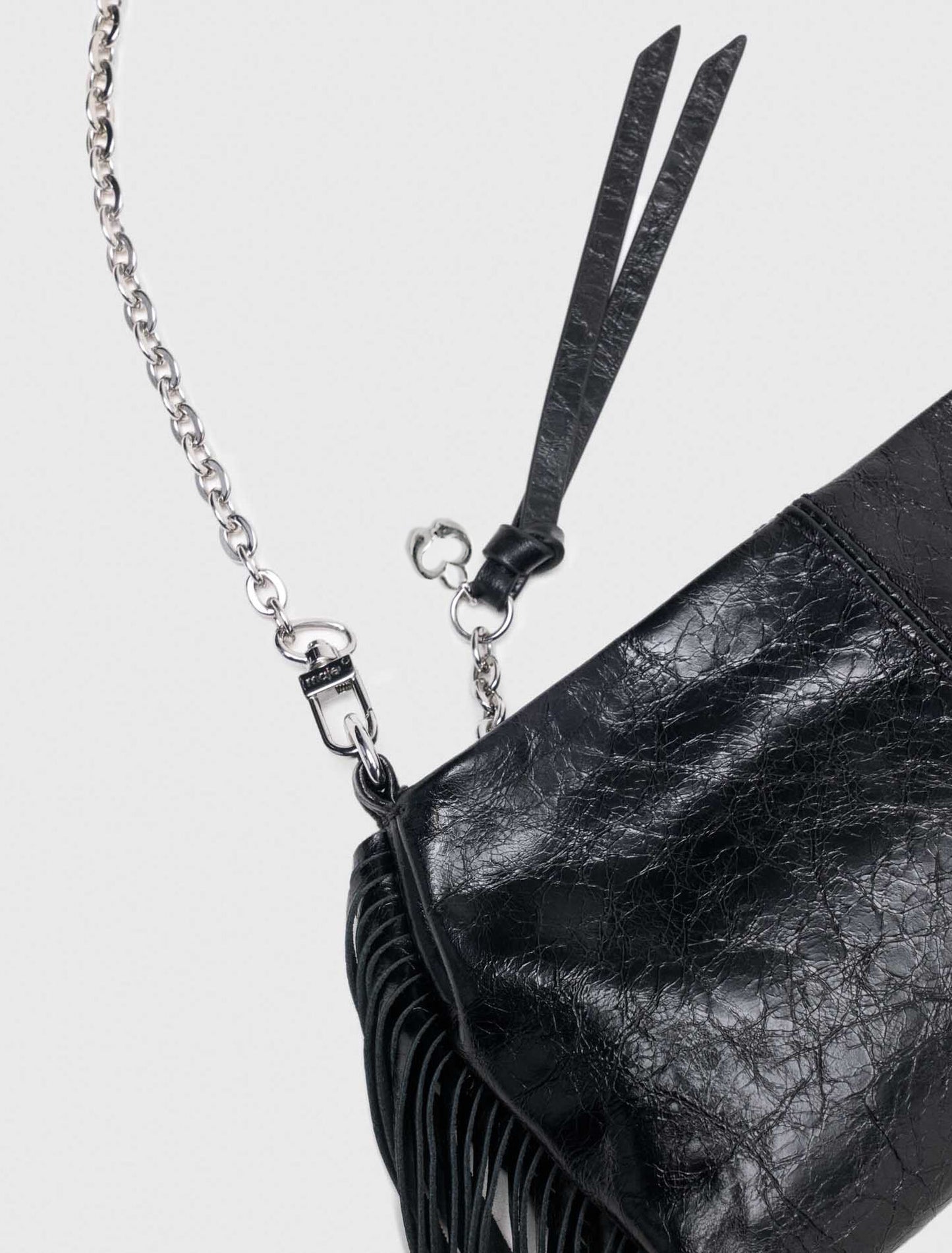 Patent leather Miss M clutch bag Black