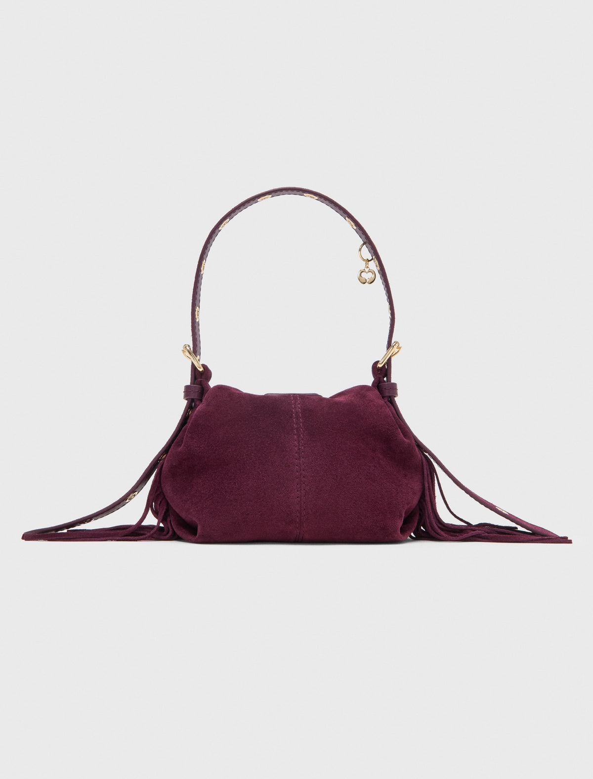 Miss M micro suede bag Eggplant