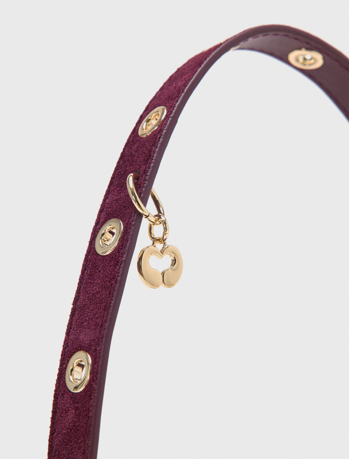 Miss M micro suede bag Eggplant