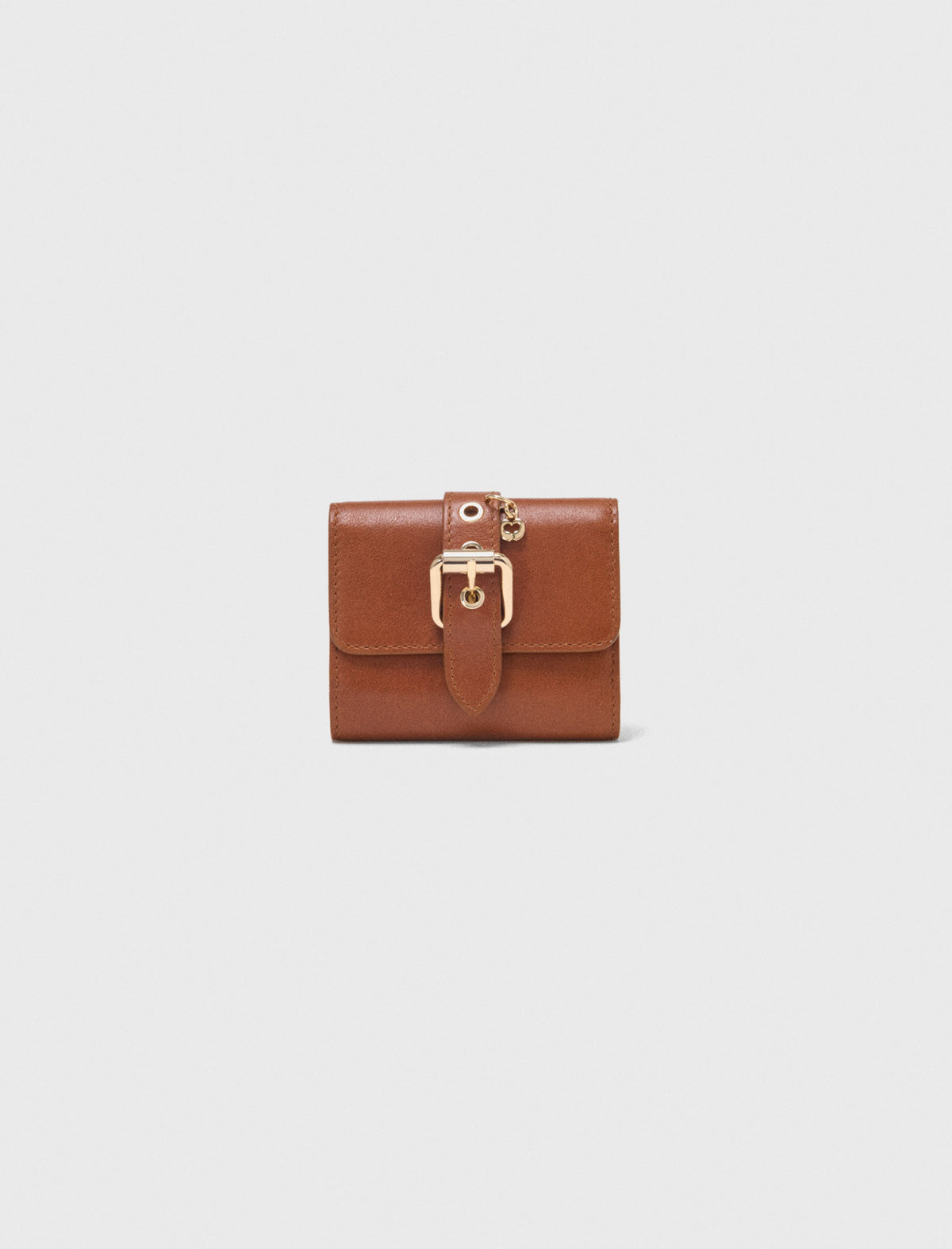 Miss M smooth leather wallet Tobacco