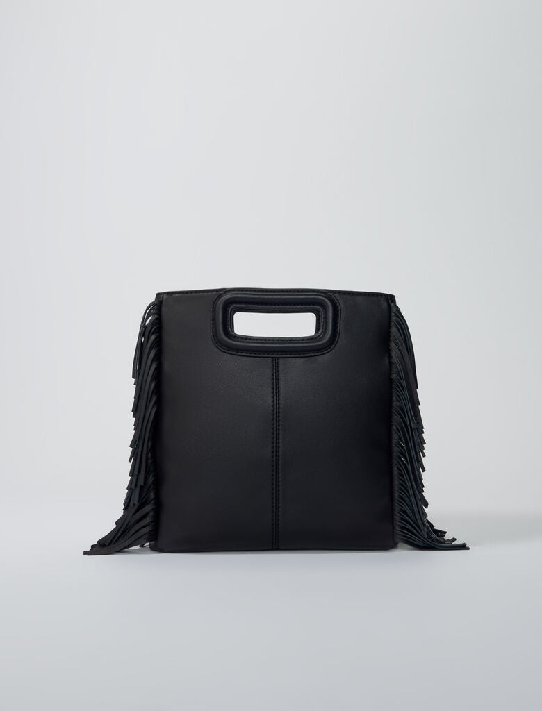 Black-M bag in studded, quilted leather