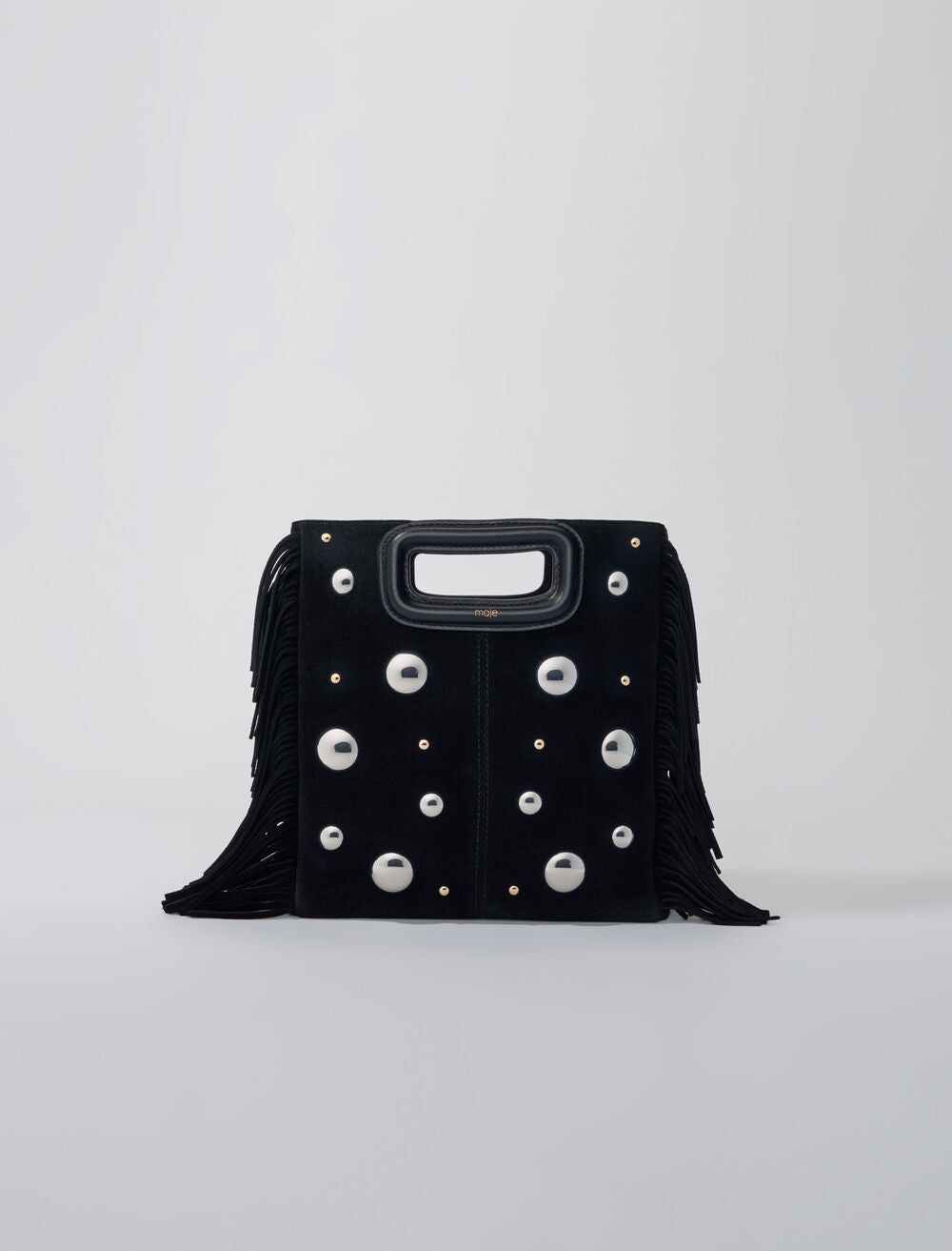 M Suede Bag With Studs