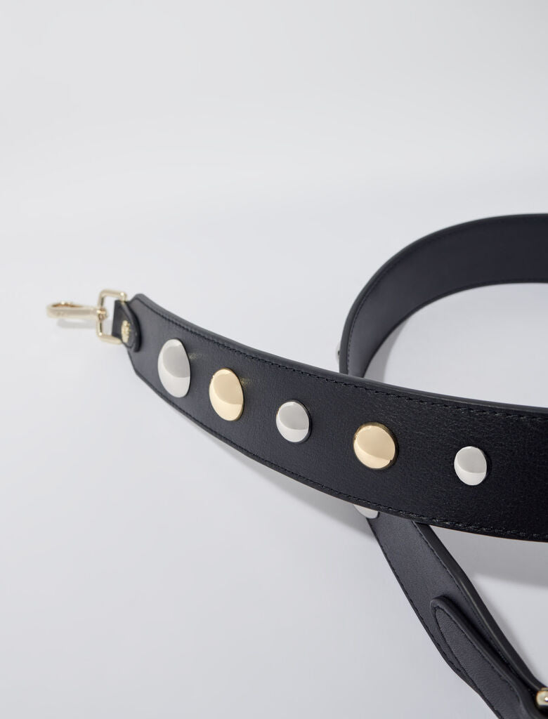 Black-Studded leather strap
