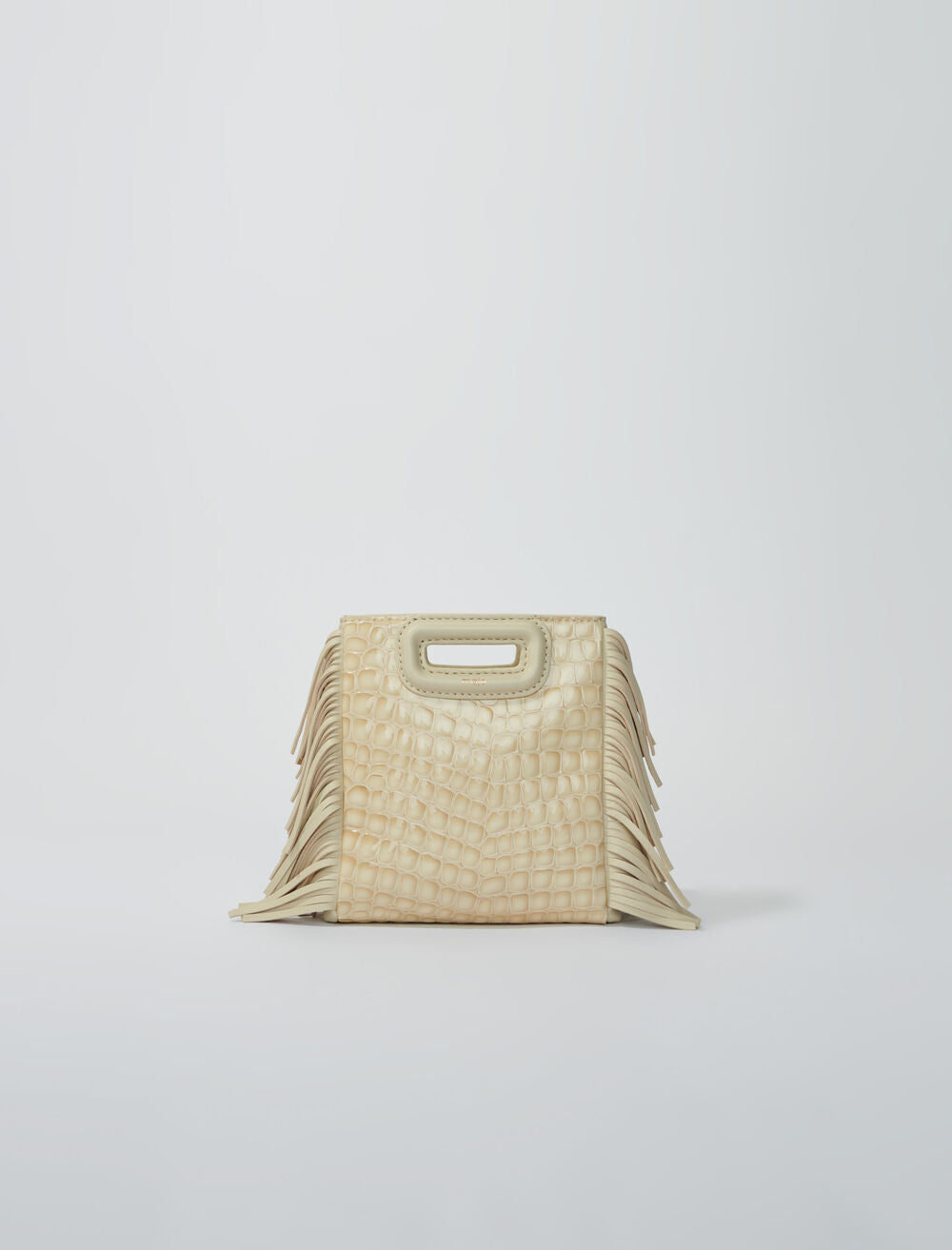 Glossy Beige-featured-Mock Croc Leather Mini M Bag