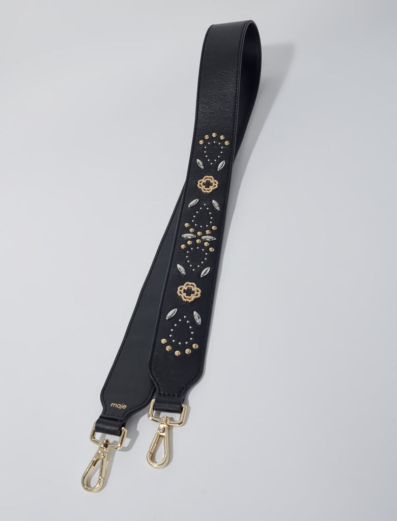 Black  -Studded leather strap