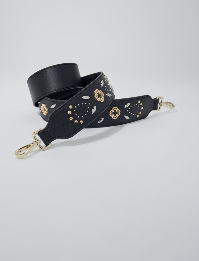 Black  -Studded leather strap