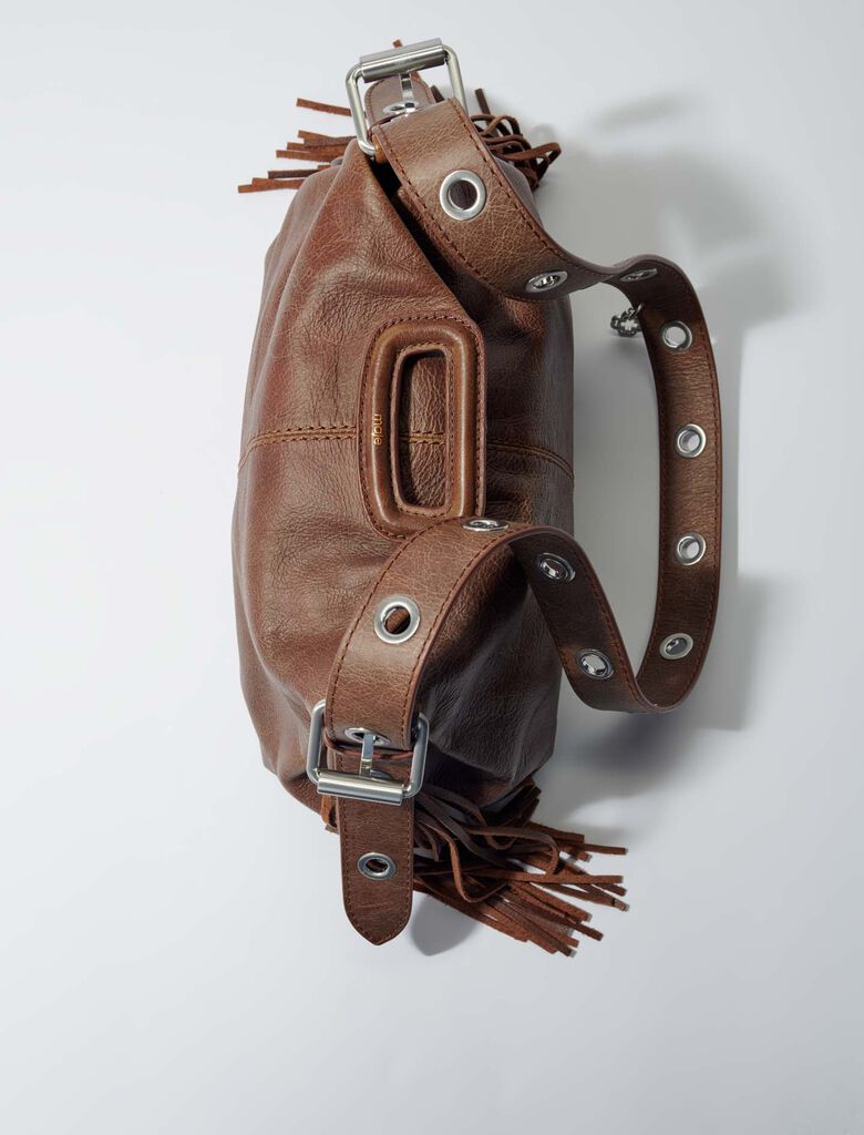 Old brown-Miss M bag in vintage leather